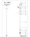 ANDRÓMEDA * Colgante LED 5W 3000K W/T Cristal